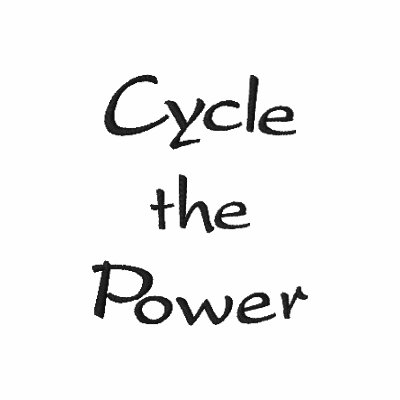 Cycle the Power Embroidered Shirt by teesbyjohn