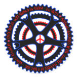Cycle Tracks Will Abound in Utopia Round Stickers