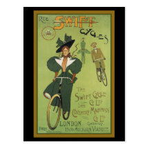 Cycles rapides de tour carte postale