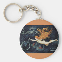 Cycles roux de gladiateur de femme de Nouveau d'ar Porte-clé