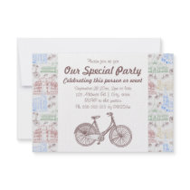 Cycling Aarhus, 3.5x5 customizable invitations