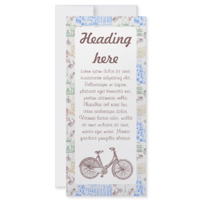 Cycling Aarhus, customizable Rack Card by kasei_lee