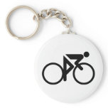 cycling black cylcer keychains