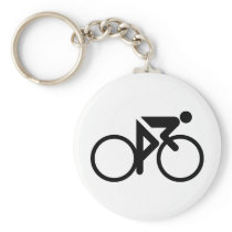 cycling black cylcer keychains
