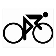 cycling black cylcer post cards
