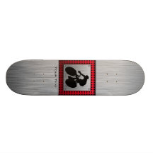 Cycling; Brushed metal look Skateboard Decks
