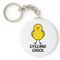Cycling Chick Keychains