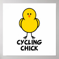 Cycling Chick Print