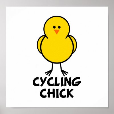 Cycling Chick Print by chicktshirts8