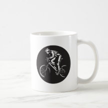 cycling clycer inverse silhouette coffee mug