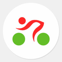 Cycling cool logo stickers
