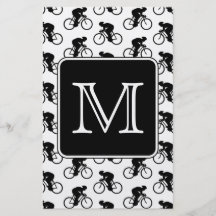 Cycling Design with Custom Monogram Full Color Flyer