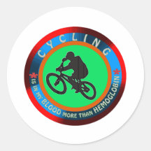 Cycling designs stickers