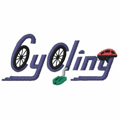 Cycling Embroidered Shirt by Embroidery4U