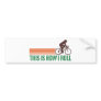 Cycling (female) bumper sticker