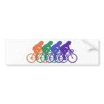 Cycling (female) bumper stickers
