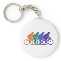 Cycling (female) keychain