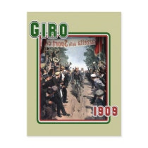 Cycling Giro 1909 Italy flag Retro Vintage Art Postcard
