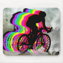 Cycling in the Clouds Mousepad