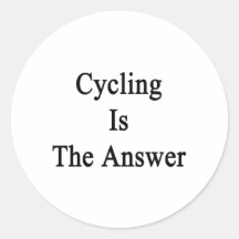 Cycling Is The Answer Stickers