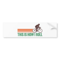 Cycling (male) bumper sticker