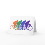 Cycling (male) greeting card