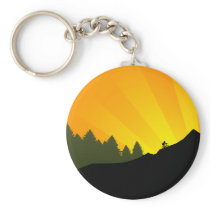 cycling : mountain rayz : keychain