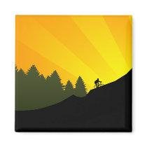 cycling : mountain rayz : refrigerator magnets