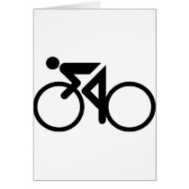 cycling racing bicycle card