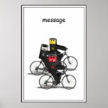 Cycling Recycle Bins Posters