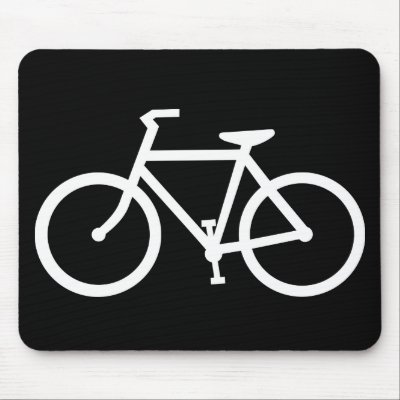 cycling silhouette mousepads by asyrum