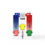 Cycling Touring France Cyclists gear Greeting Card