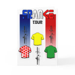 Cycling Touring France Cyclists gear Greeting Cards