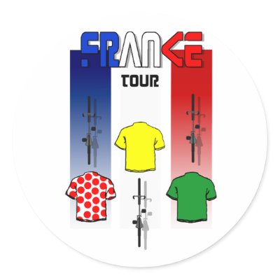 Cycling Touring France Cyclists gear Sticker by Funkart