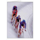 Cycling Track Race Bicycle Cycle Bicycling Greeting Card