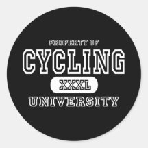 Cycling University Dark Sticker