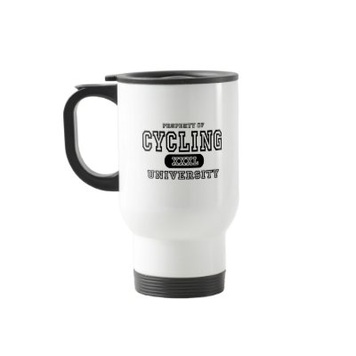 Cycling University Mug by universityshirts