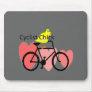 cyclist CHICK--Biking, Bicycle Enthusiast Gifts Mouse Pads