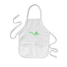 Cyclist Design in Green. Apron