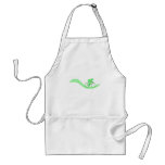 Cyclist Design in Green. Apron