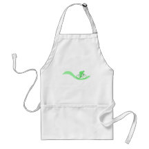 Cyclist Design in Green. Apron