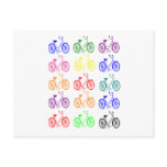 Cyclist Gifts, Vintage 1950 Bicycle Design Postcards