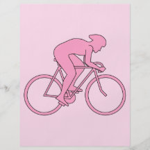 Cyclist in Pink Flyer