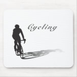 cyclist on items mouse pad
