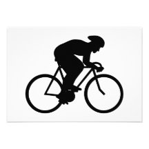 Cyclist Silhouette. Announcements