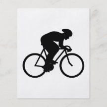 Cyclist Silhouette. Flyers