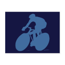 Cyclist Silhouette Postcards