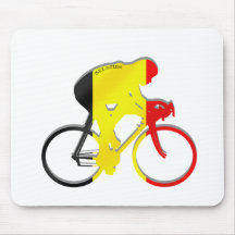 Cyclistes belges de vitesse de la Belgique Bicyle Tapis De Souris