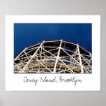 Cyclone Rollercoaster Poster