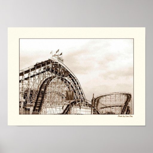 Cyclone Rollercoaster Poster